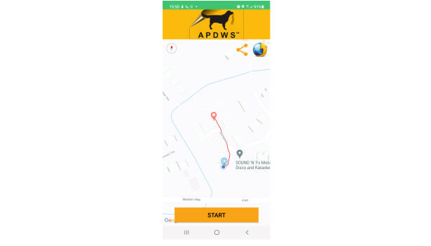 apdws android dog walking app